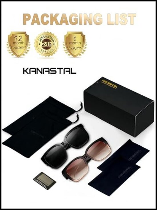 Oversized Square Polarized Fit Over Sunglasses 2 Pack main image 6